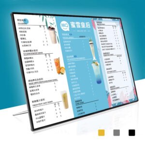 tablero de visualización de menú con caja de luz led, a3, 42x29.7cm (sin fotos)
