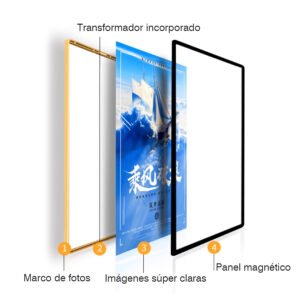 tablero de visualización de menú con caja de luz led, a3, 42x29.7cm (sin fotos) (复制)