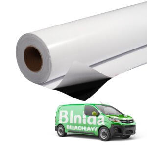 vinil adhesivo con respaldo negro